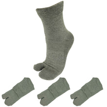 画像をギャラリービューアに読み込む, クリスマスセール中!【極】足袋パイルソックス くるぶし丈 26-28cm 1足/3足セット 黒 白 灰 紺