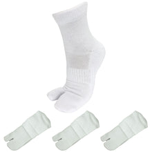 画像をギャラリービューアに読み込む, クリスマスセール中!【極】足袋パイルソックス くるぶし丈 26-28cm 1足/3足セット 黒 白 灰 紺