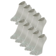 画像をギャラリービューアに読み込む, 【 極 】5本指ソックス スニーカー丈 メンズ 25-28㎝ 1足/5足/10足セット 黒 灰 白