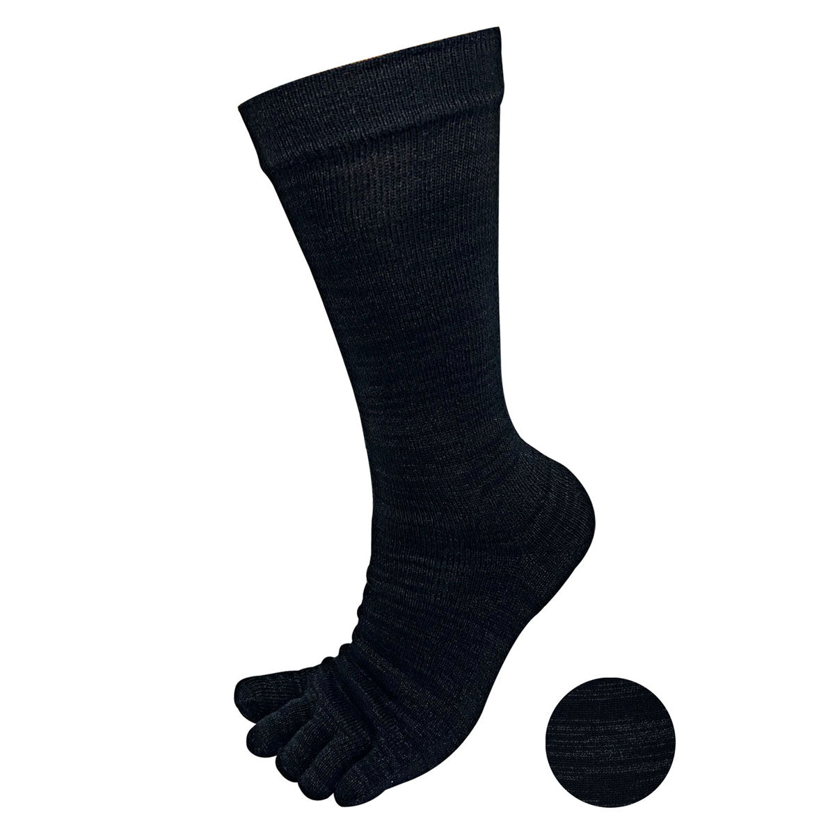 新生活応援セール!15%OFF【 極 】和紙プラス 5本指ソックス クルー丈 メンズ かみさまソックス 25-27/27-29㎝ 1足/5足/10足セット 黒チャコールグレー