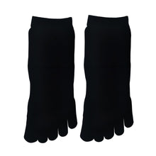 画像をギャラリービューアに読み込む, 【社長の靴下®】5本指 くるぶし丈 レディース 1足 左左セット ブラックのコピー