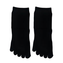 画像をギャラリービューアに読み込む, 【社長の靴下®】5本指 くるぶし丈 レディース 1足 右右セット ブラック