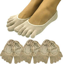 画像をギャラリービューアに読み込む, 【 社長の靴下® 】5本指ソックス フットカバー レディース 22-25cm ガスシルケット 黒 灰 ベージュ ピンク パープル 母の日 プレゼント