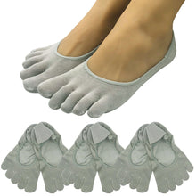 画像をギャラリービューアに読み込む, 【 社長の靴下® 】5本指ソックス フットカバー レディース 22-25cm ガスシルケット 黒 灰 ベージュ ピンク パープル 母の日 プレゼント
