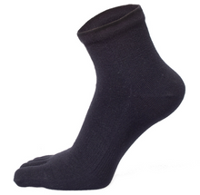 画像をギャラリービューアに読み込む, 【 20時間履いても臭くならない】5本指 くるぶし丈 メンズ 25-28㎝ 1足/5足/10足セット 黒 灰