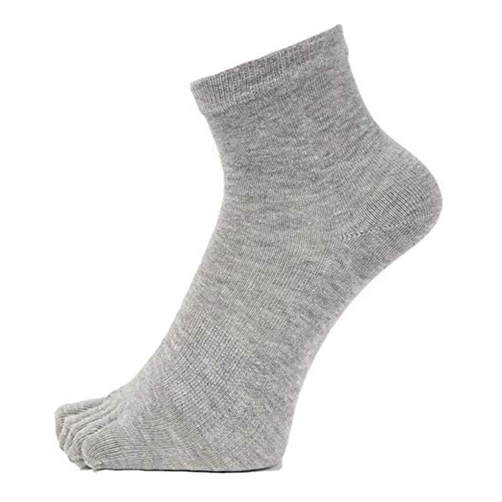 新生活応援セール!15%OFF【 20時間履いても臭くならない】5本指 くるぶし丈 メンズ 25-28㎝ 1足/5足/10足セット 黒 灰