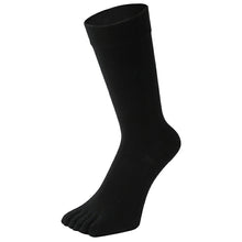 画像をギャラリービューアに読み込む, 【 20時間履いても臭くならない】 5本指 クルー丈 メンズ 25-28cm 1足/5足/10足セット 黒