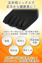 画像をギャラリービューアに読み込む, 【社長の靴下®】5本指 くるぶし丈 レディース 1足 右右セット ブラック