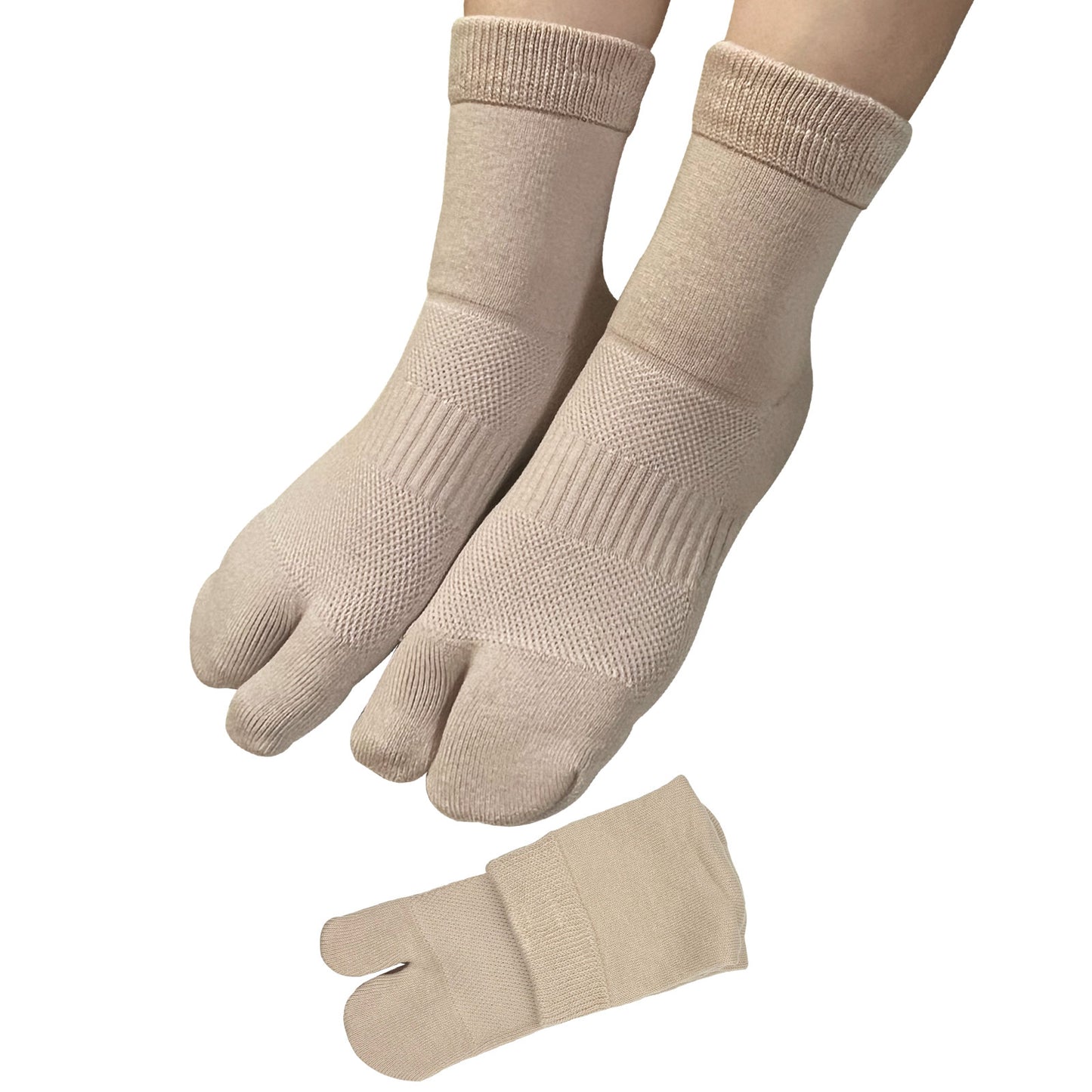 【極】足袋パイルソックス くるぶし丈 レディース 22-25cm 1足/3足セット  黒 白 灰 ベージュ パープル