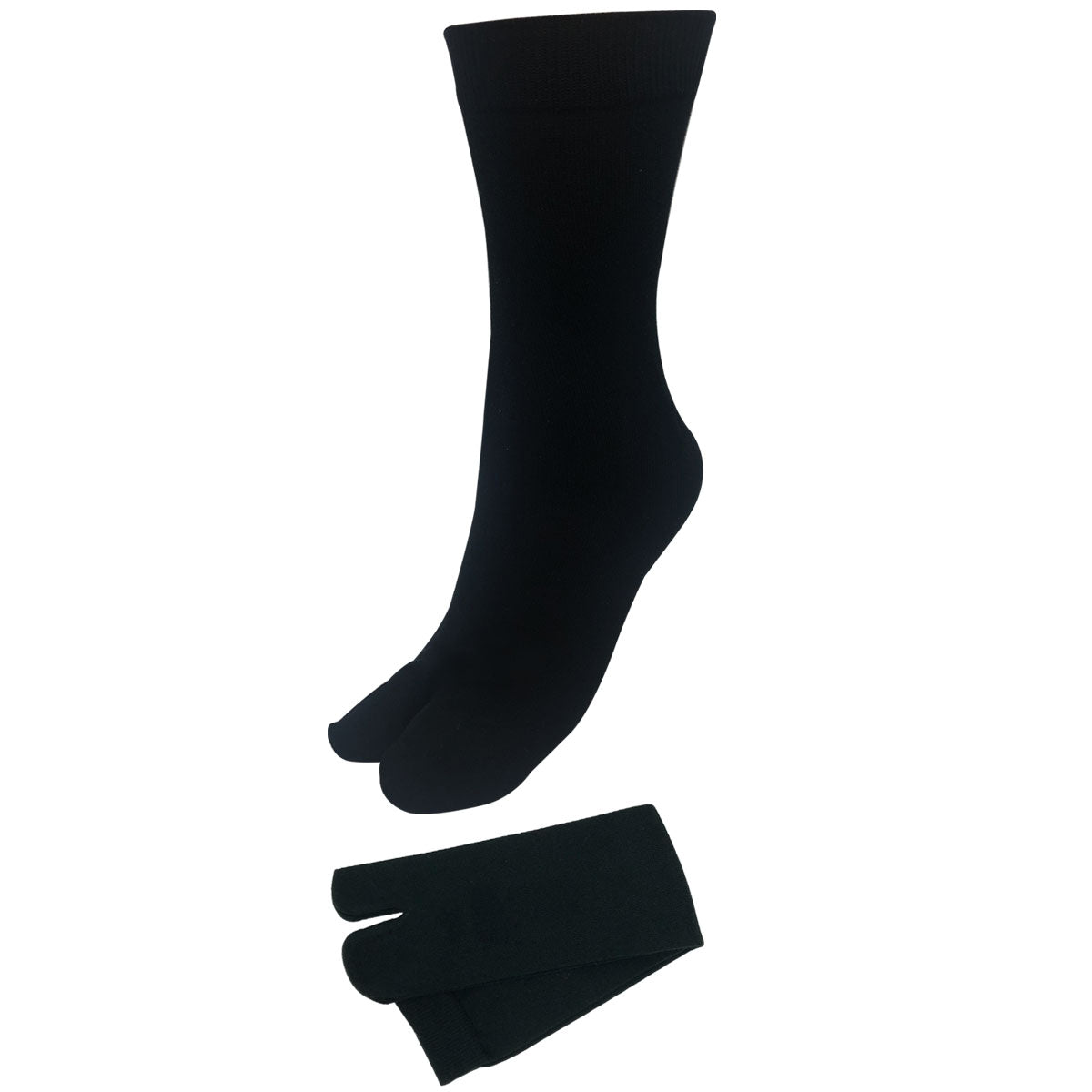 【足袋ソックス】 足袋 クルー丈 メンズ 24-26/26-28cm１足/３足セット 黒 灰 白 紺