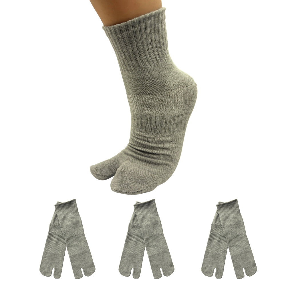 【極】足袋ソックス スポーツ くるぶし丈 26-28cm 1足/3足セット 黒 白 灰 紺