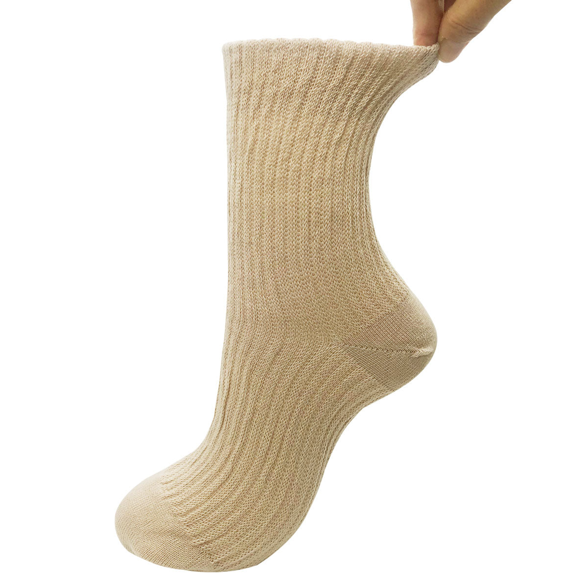 【超幅広ソックス】先丸 くるぶし丈 メンズ 25-27cm １足  黒 灰 ベージュ