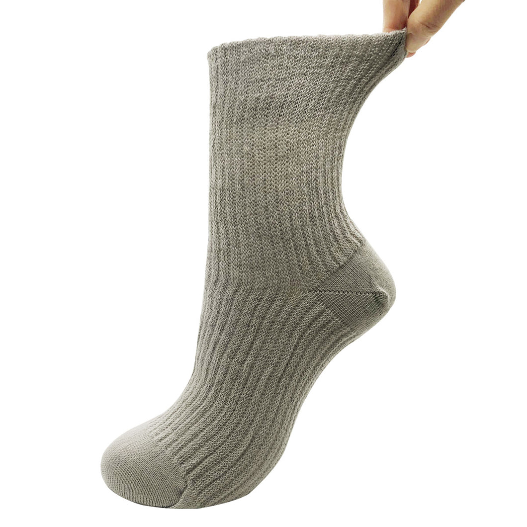 【超幅広ソックス】先丸 くるぶし丈 メンズ 25-27cm １足  黒 灰 ベージュ
