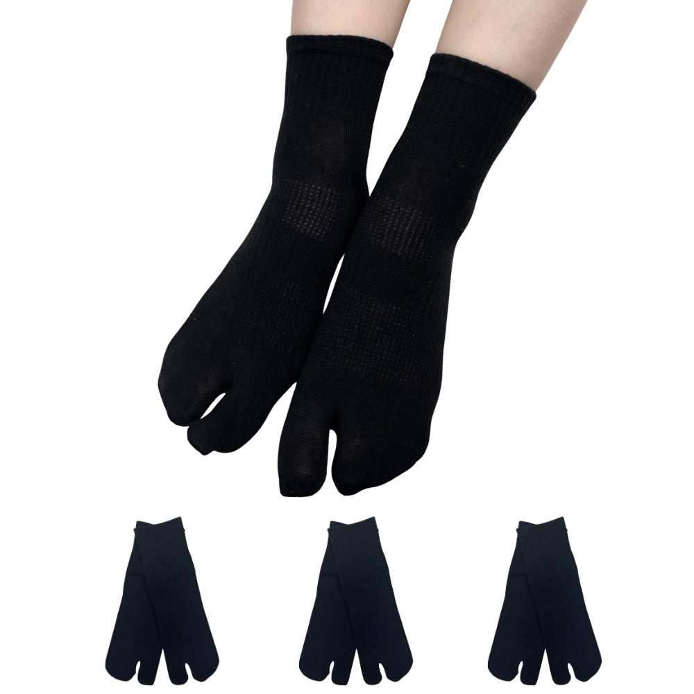 【極】足袋ソックス スポーツ くるぶし丈 レディース 23-25cm 1足/3足セット 黒 灰 ベージュ 紫 サラシホワイト