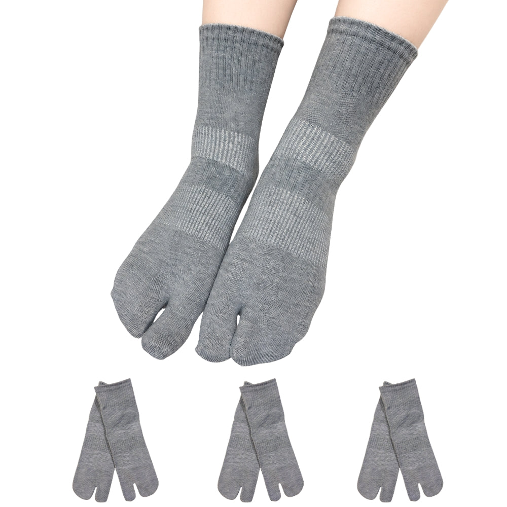 【極】足袋ソックス スポーツ くるぶし丈 レディース 23-25cm 1足/3足セット 黒 灰 ベージュ 紫 サラシホワイト
