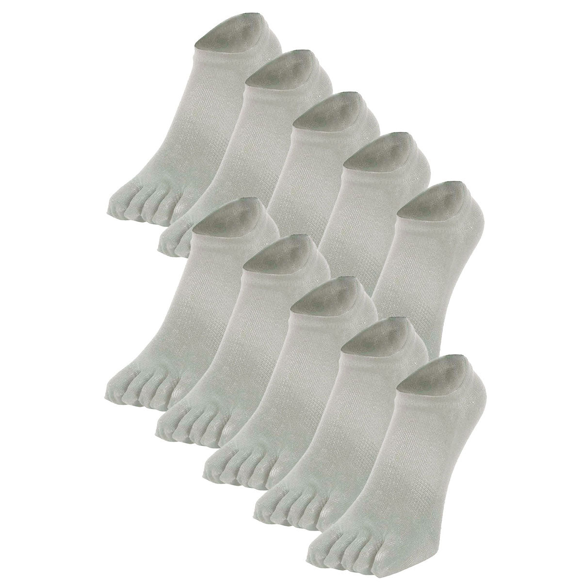 新生活応援セール！15％OFF【 極 】5本指ソックス スニーカー丈 メンズ 25-27㎝ 1足/5足/10足セット 黒 灰 白
