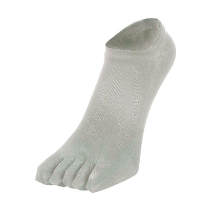 新生活応援セール！15％OFF【 極 】5本指ソックス スニーカー丈 メンズ 25-27㎝ 1足/5足/10足セット 黒 灰 白