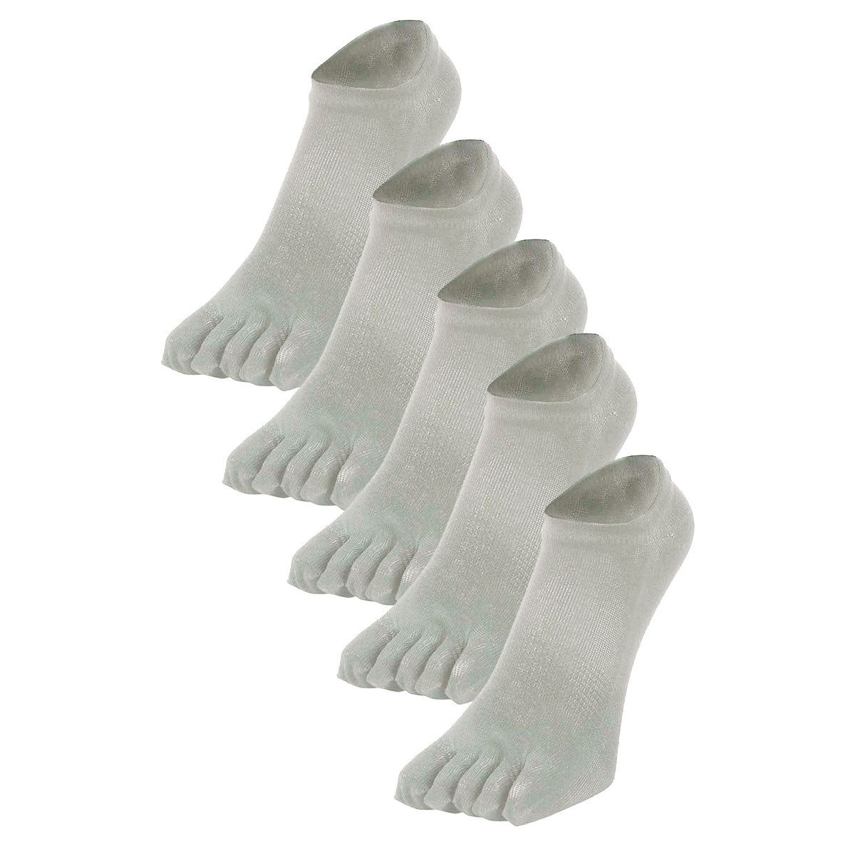 新生活応援セール！15％OFF【 極 】5本指ソックス スニーカー丈 メンズ 25-27㎝ 1足/5足/10足セット 黒 灰 白