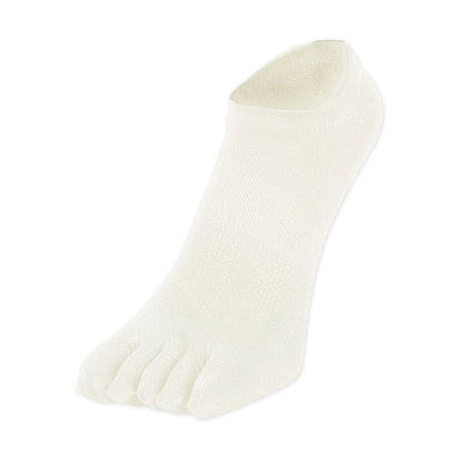 新生活応援セール！15％OFF【 極 】5本指ソックス スニーカー丈 メンズ 25-27㎝ 1足/5足/10足セット 黒 灰 白