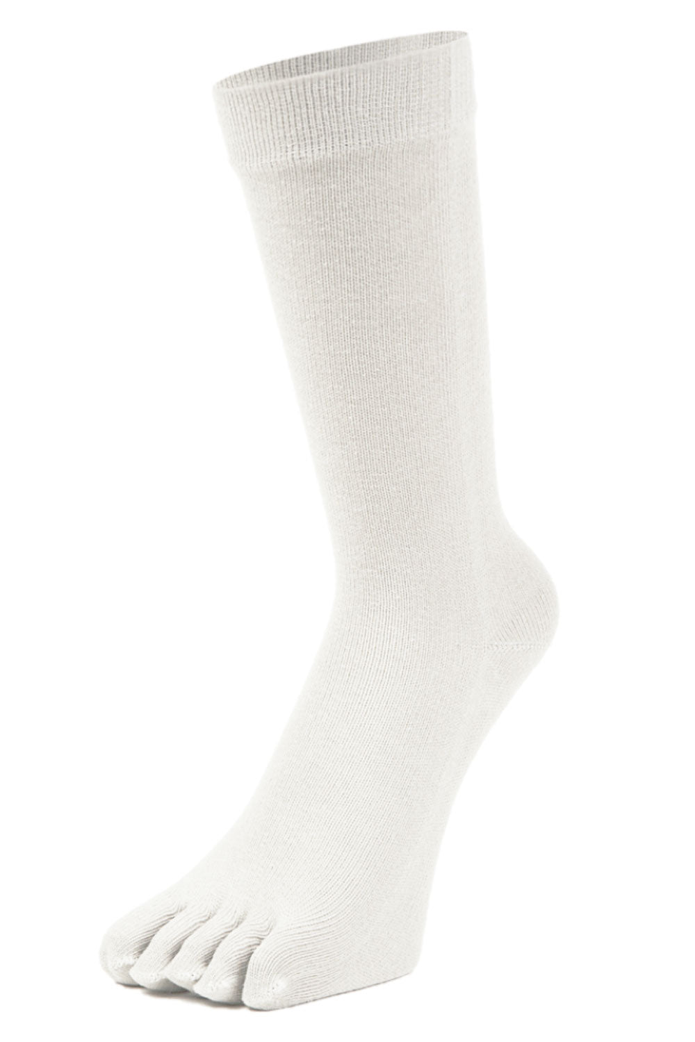 新生活応援セール！15％OFF【 極 】5本指ソックス クルー丈 メンズ 25-27/27-29cm 1足/5足/10足セット 黒 灰 白 紺