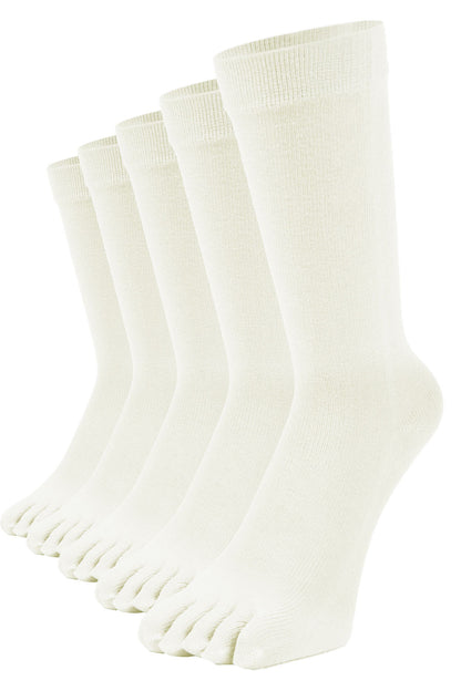 新生活応援セール！15％OFF【 極 】5本指ソックス クルー丈 メンズ 25-27/27-29cm 1足/5足/10足セット 黒 灰 白 紺