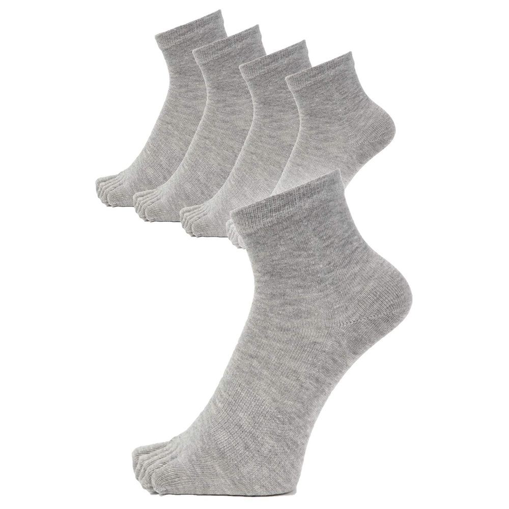 新生活応援セール！15％OFF【 20時間履いても臭くならない】５本指 くるぶし丈 メンズ 25-28㎝ 1足/5足/10足セット 黒 灰