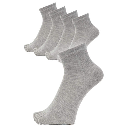 新生活応援セール！15％OFF【 20時間履いても臭くならない】５本指 くるぶし丈 メンズ 25-28㎝ 1足/5足/10足セット 黒 灰