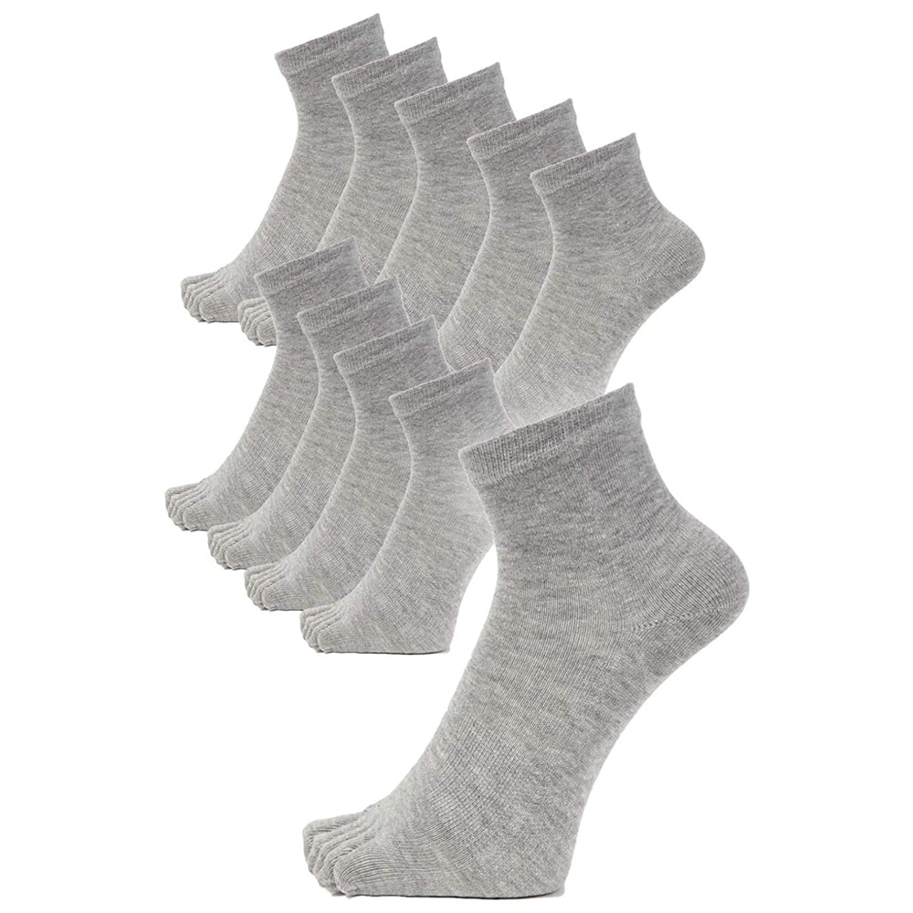 新生活応援セール！15％OFF【 20時間履いても臭くならない】５本指 くるぶし丈 メンズ 25-28㎝ 1足/5足/10足セット 黒 灰