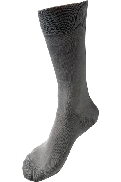 新生活応援セール！15％OFF【 社長の靴下® 】先丸 クルー丈 メンズ 24-26/26-28㎝ 黒 灰 紺