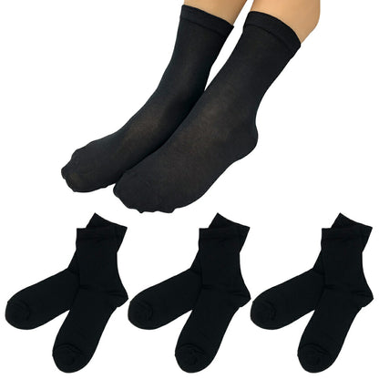 新生活応援セール！15％OFF【社長の靴下®】先丸 くるぶし丈 レディース  22-25㎝ ３足セット ガスシルケット 口ゴム有無 黒 灰 白 ベージュ 母の日 プレゼント