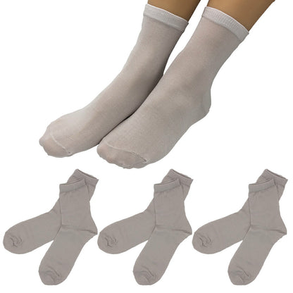 新生活応援セール！15％OFF【社長の靴下®】先丸 くるぶし丈 レディース  22-25㎝ ３足セット ガスシルケット 口ゴム有無 黒 灰 白 ベージュ 母の日 プレゼント