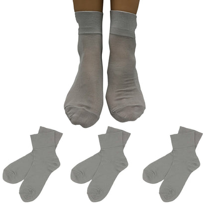 新生活応援セール！15％OFF【社長の靴下®】先丸 くるぶし丈 レディース  22-25㎝ ３足セット ガスシルケット 口ゴム有無 黒 灰 白 ベージュ 母の日 プレゼント