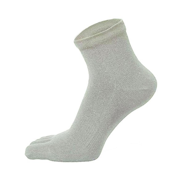 新生活応援セール！15％OFF【極 】5本指ソックスくるぶし丈 メンズ  25-27cm 1足/5足/10足セット 黒 灰 白